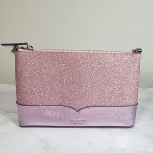 Kate Spade Glitter and Metallic Pink Clutch